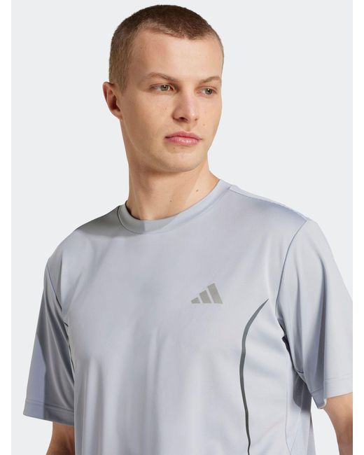 Adidas Blue Tech Apparel T-Shirt for men