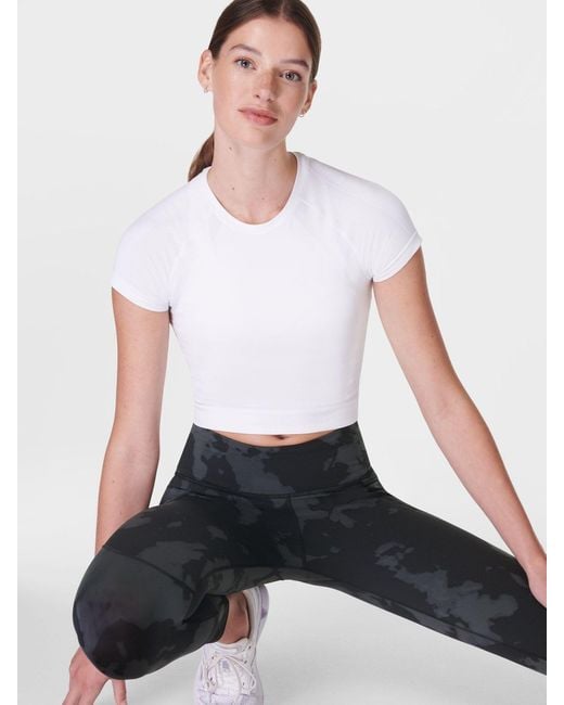 Sweaty Betty Blue 7/8 Length Power Workout Leggings