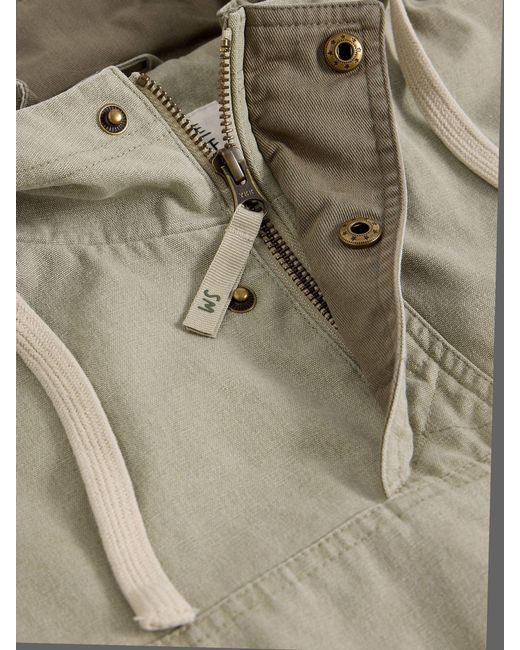 White Stuff Natural Utility Hooded Jacket for men