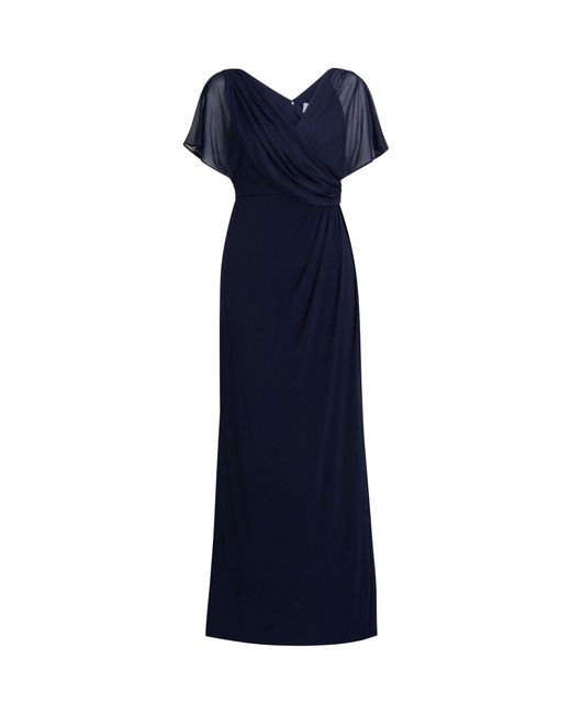 Gina Bacconi Blue Elliot Jersey Maxi Dress