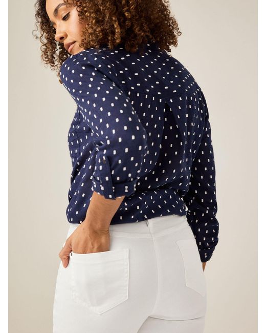 M Com Blue Petite Cropped Jeans