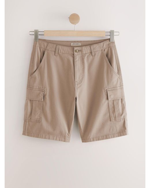 Next Natural Stretch Cargo Shorts for men