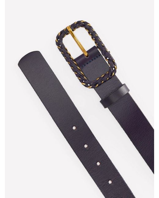 Boden Blue Plait Hardware Belt