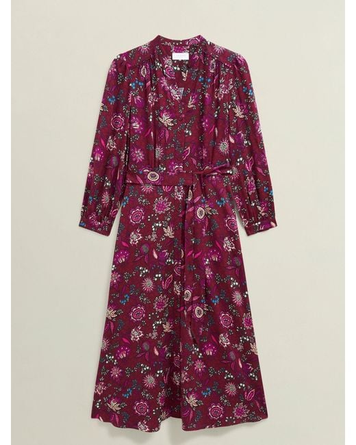 Hobbs Purple Sofia Dress