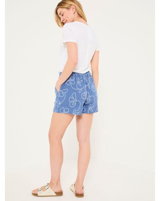 FatFace Blue Rosie Printed Shorts