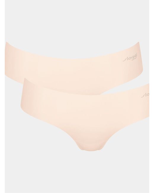 Sloggi Brown Zero 2 Pack Hipster-Höschen Aus Mikrofaser 2.0