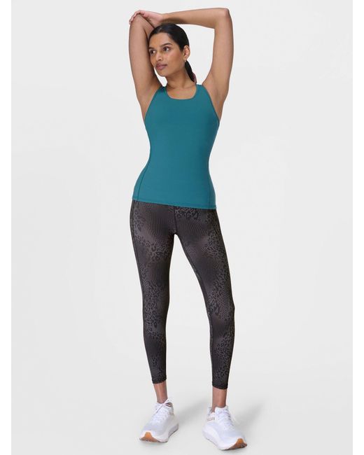 Sweaty Betty Blue 7/8 Length Power Pro Workout Leggings