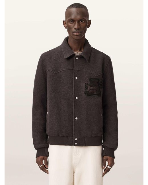 AllSaints Black Allsaints Royce Jacket for men