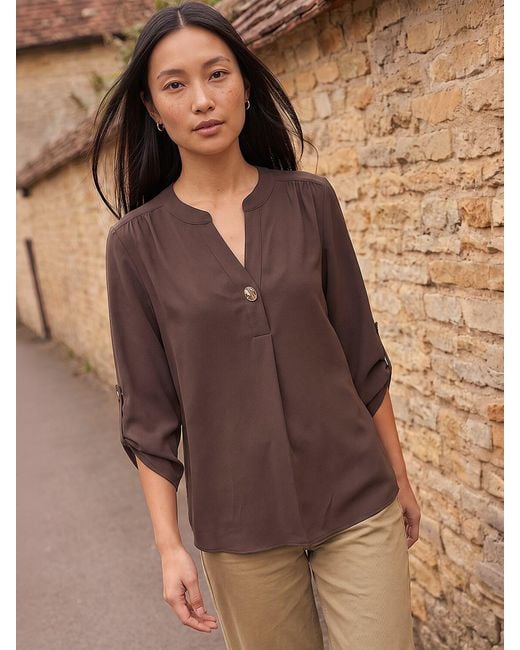 Roman Brown Button Shirt