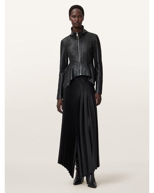 AllSaints Black Allsaints Grace Biker Jacket