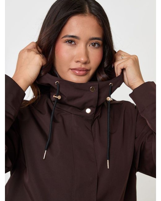 Threadbare Brown Showerproof Hooded Jacket