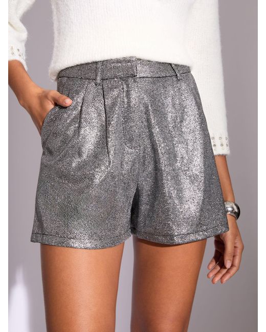 Lipsy Gray Tailored Shorts