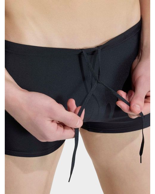 Adidas Black Solid Swim Boxers for men