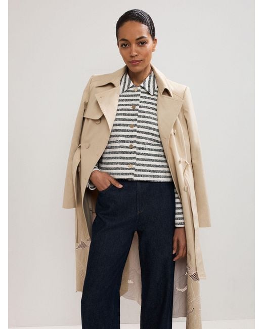 Phase Eight White Phase Eight Neave Stripe Jacket
