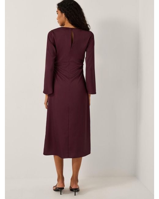 Monsoon Purple Polly Floral Print Midi Dress