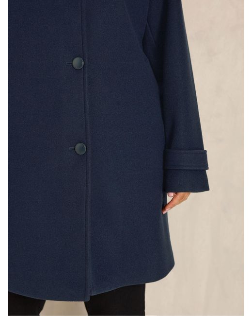 Evans Blue Longline Coat