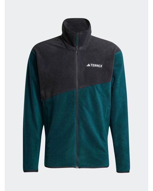 Adidas Originals Blue Adidas Terrex Multi Full-Zip Fleece Jacket for men