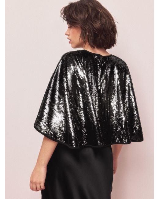 Next Black Sequin Cape Cover-Up