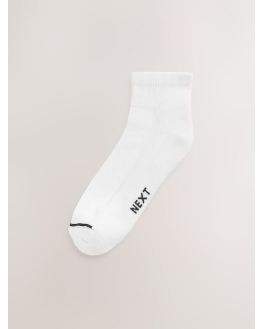 Next Black Cushioned Mid Trainer Socks for men