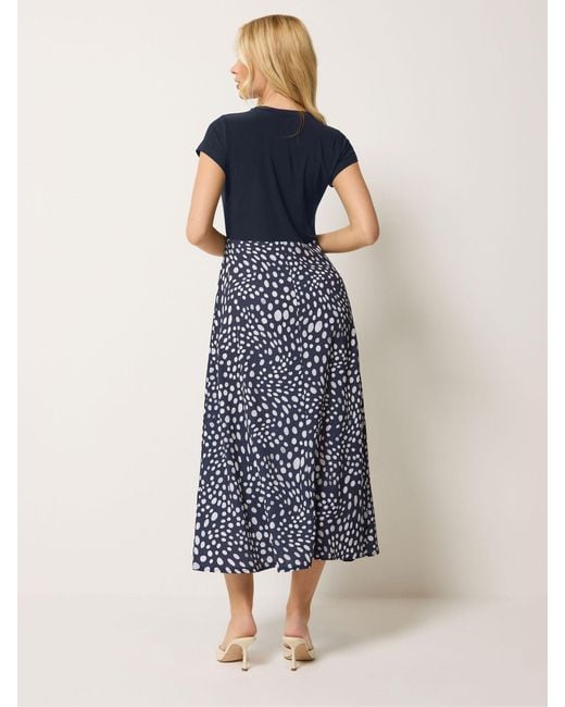 M Com Blue Spot Printed 2