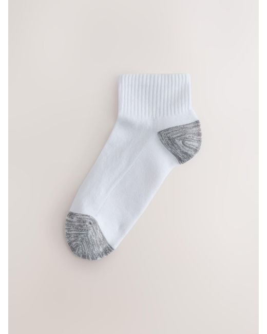 Next Gray Cushioned Mid Trainer Socks for men