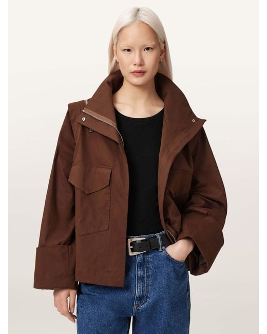 AllSaints Brown Allsaints Leighton Jacket