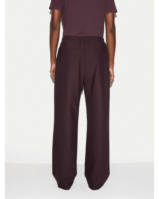 Jigsaw White Tailored Drawstring Trousers