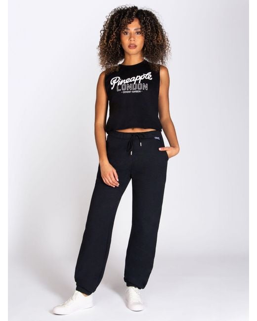 Pineapple Black Essential Cuff Joggers