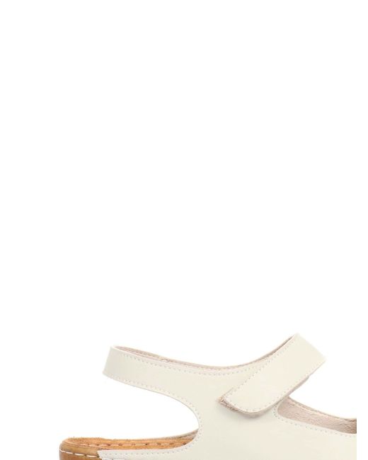 Pavers Natural Damen Sandalen Mit Klettverschluss