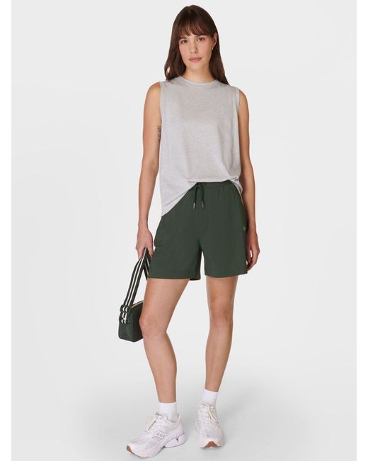 Sweaty Betty Green Explorer 5.5 Shorts