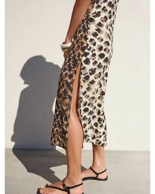 Next Natural Midi Slip Summer Dress