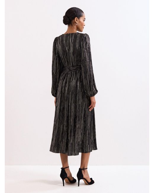 Phase Eight Black Petite Emre Stripe Dress