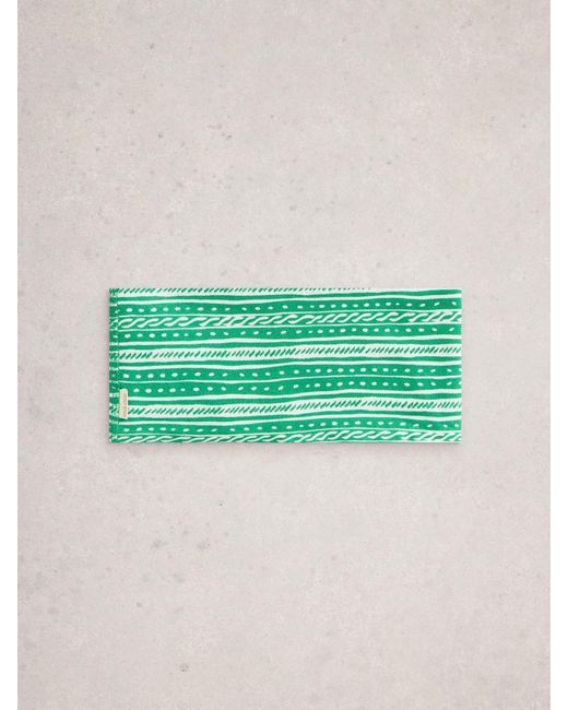 White Stuff Green Versatile Jersey Roll Scarve