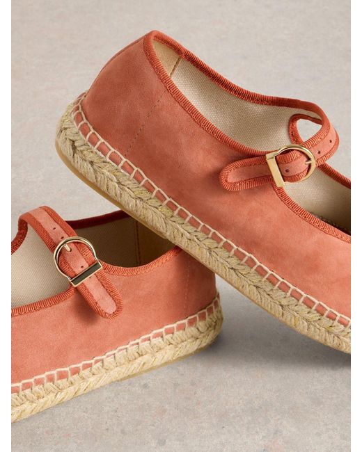 White Stuff Brown Mary Jane Espadrilles