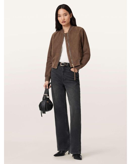 AllSaints Brown Orten Bomber Jacket