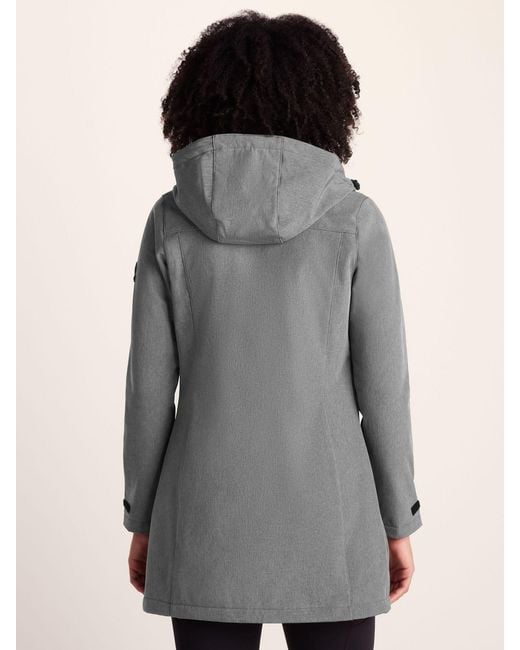 TOG24 Gray Tog 24 Long Keld Shower Resistant Hooded Softshell Jacket