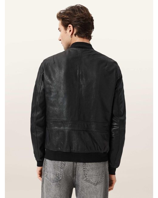 AllSaints Black Allsaints Morten Bomber Jacket for men