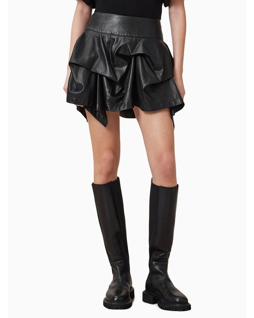 AllSaints Black Allsaints Hitch Lea Skirt