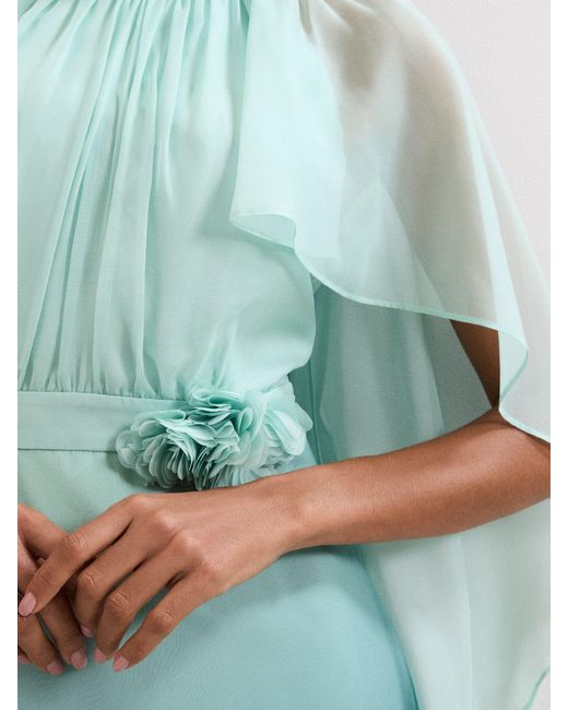 Phase Eight Aspen Cape Dress in Green | Lyst