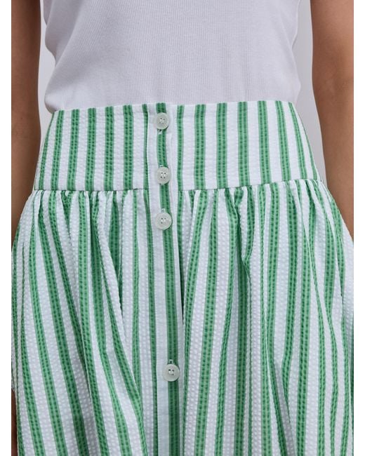 Next Blue Button Down Maxi Skirt