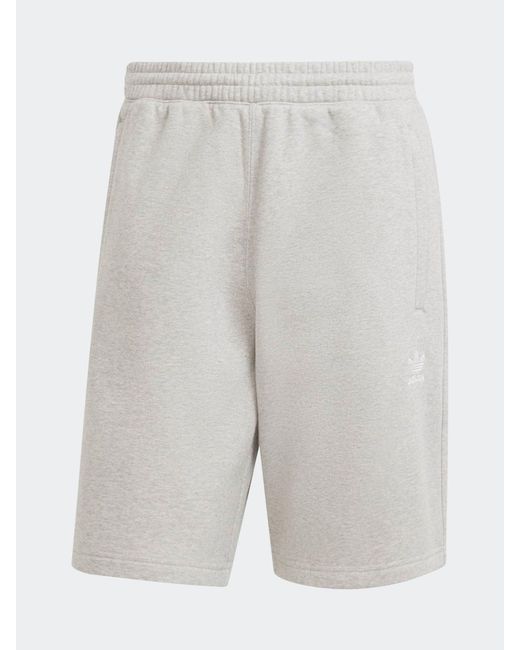 Adidas Originals Gray Trefoil Essentials Shorts for men