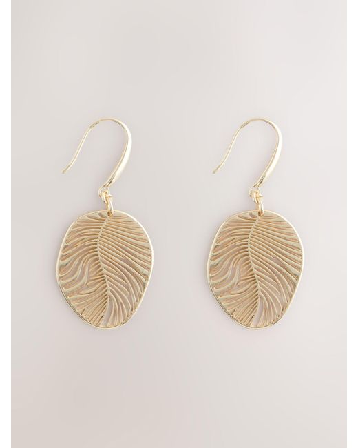 Next Natural Filigree Drop Earrings