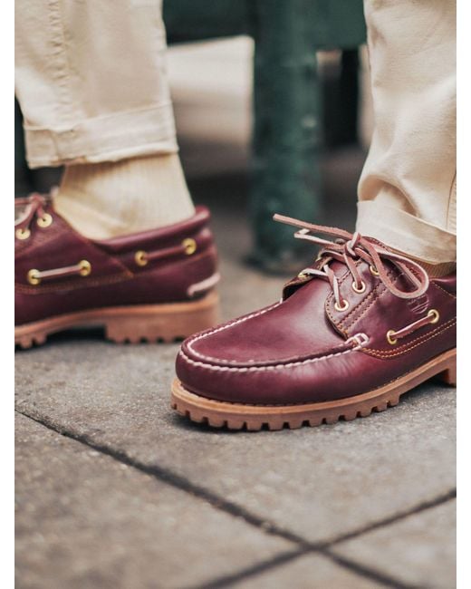 Timberland 3 Eye Lug Bootsschuhe in Brown für Herren