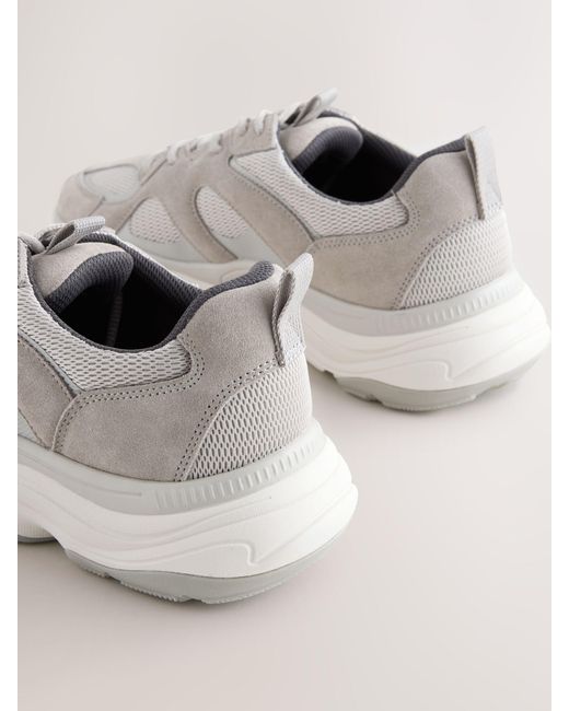Next Natural Suede Trim Runners for men