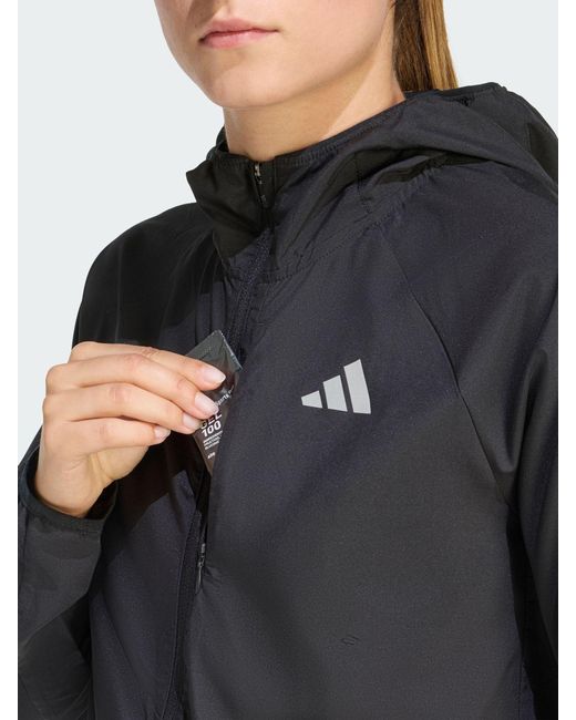 Adidas Black Adi365 Running Essentials Jacket