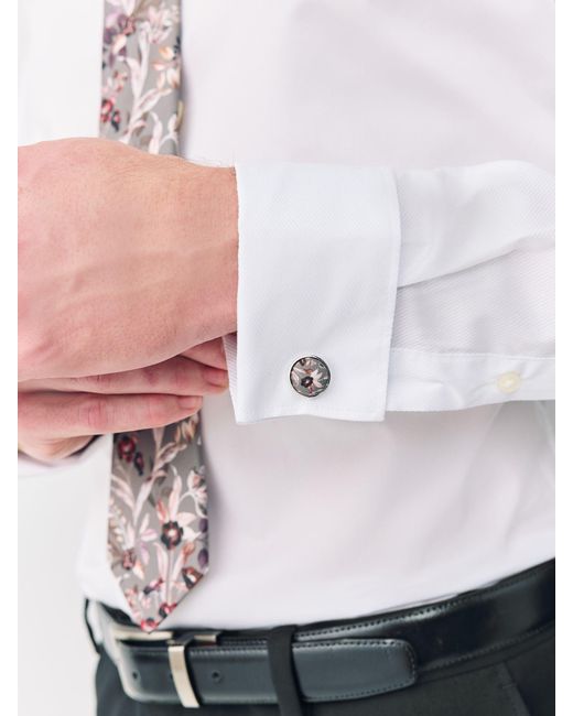 Next Multicolor Slim Fit Occasion Shirt And Tie Set for men