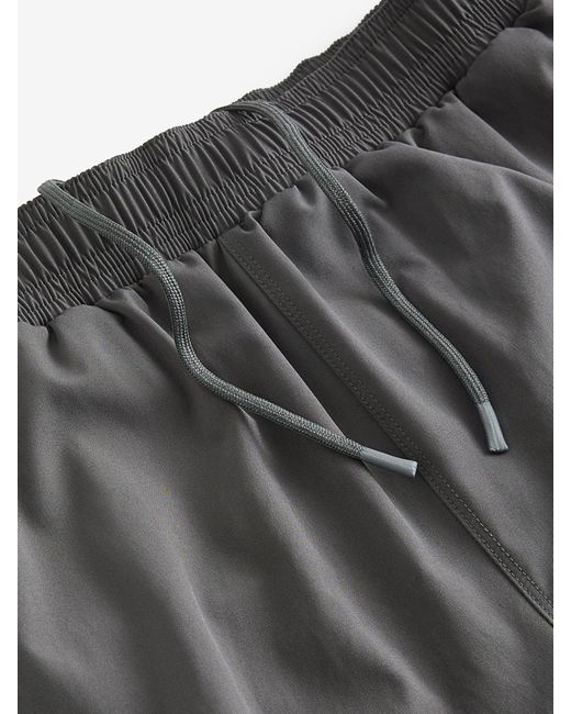 Next Black 5 Inch Active Gym Sports Shorts for men