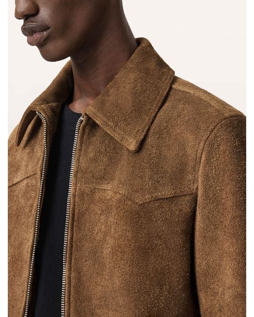 AllSaints Brown Allsaints Dellcot Jacket for men