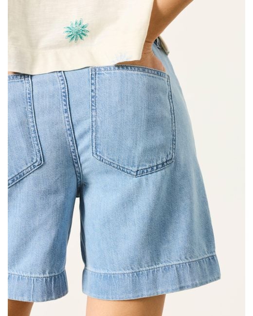 FatFace Blue Fatface Amberly Denim Shorts