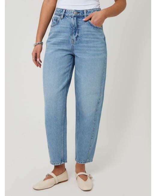 Threadbare Blue Barrel Leg Jeans